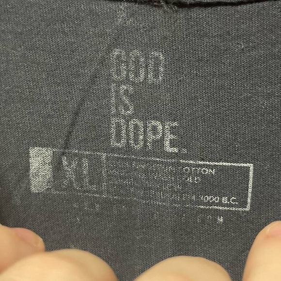 God Don’t play about me funny humor religious church Jesus short sleeve T-Shirt - Picture 3 of 4